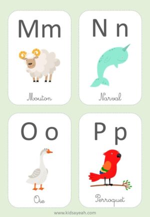 Cartes d’apprentissage de l’alphabet et des chiffres - 4