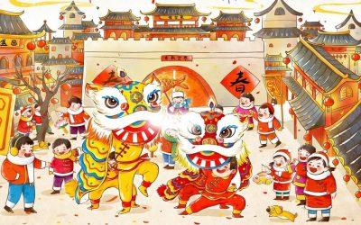 Coloriages de Nouvel An Chinois