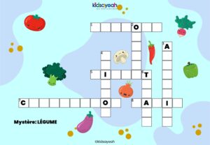 Mots fléchés pour enfant 7 - Jeux de logique pour enfant