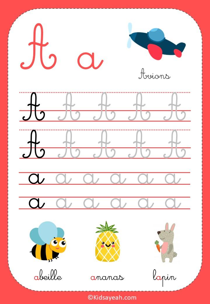criture Lettre A Cursive MS GS Fiche P dagogique criture Lettre A Cursive MS GS Fiche P dagogique