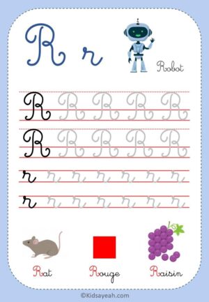 apprendre à écrire la lettre R