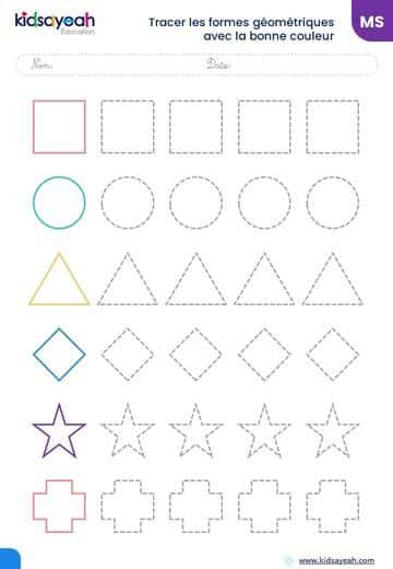 Tracer les formes géométriques avec la bonne couleur