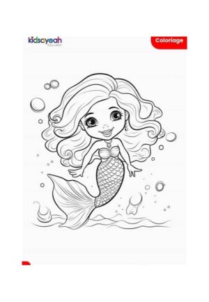Coloriage de sirène
