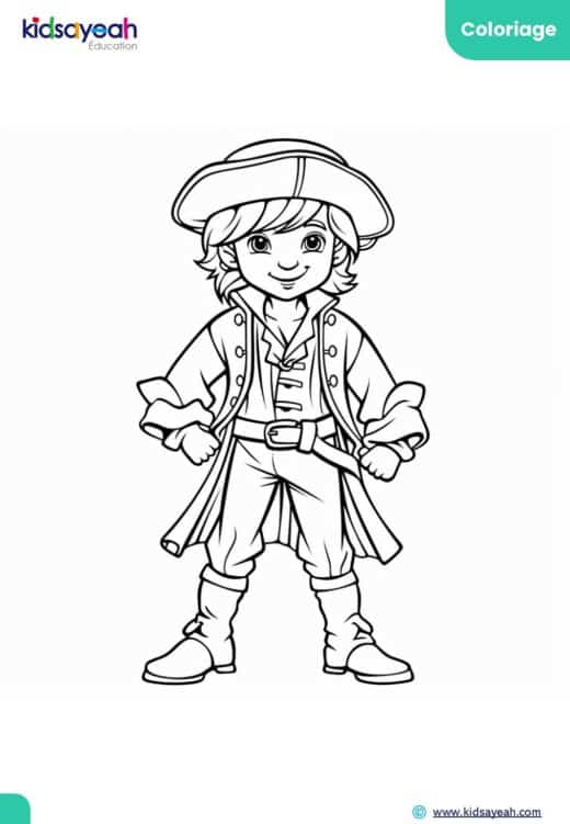 coloriage pirate gratuit - coloriage de pirate pour enfants