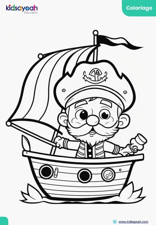 coloriage pirate simple