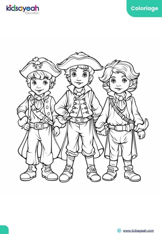 coloriage pirate - coloriage de pirate pour enfants