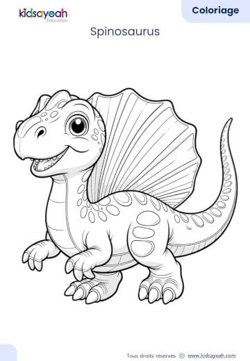 coloriage dinosaure_Spinosaurus