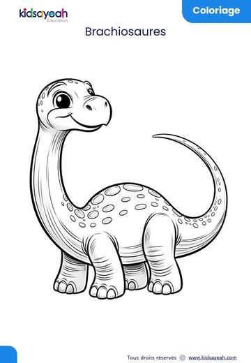 coloriage dinosaure_Brachiosaures