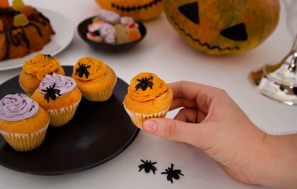 cupcake araignée pour halloween