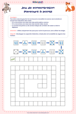 exercice attention grande section