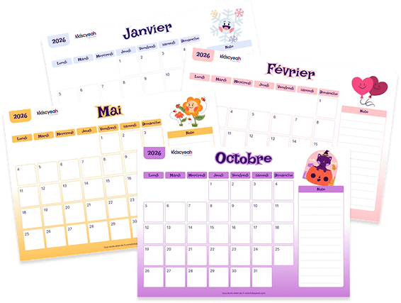 calendrier 2026 pour enfant calendrier 2026 pour enfant par mois