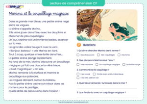 Texte compréhension CP