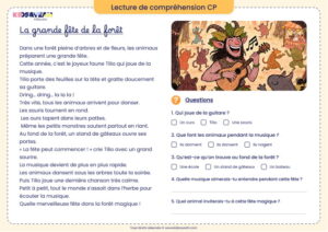 Texte de compréhension CP