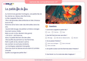 Texte de lecture et compréhension CP