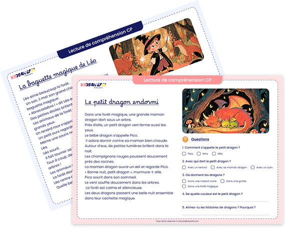 lecture comprehension cp à imprimer
