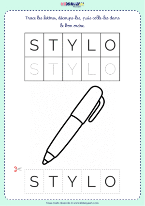 Apprendre à écrire STYLO – Maternelle