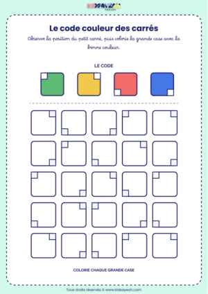 jeu discrimination visuelle couleurs enfant