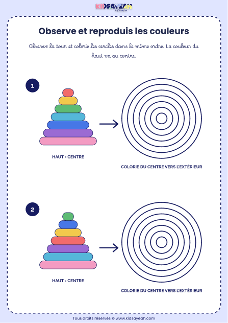 jeu observation couleurs maternelle à imprimer