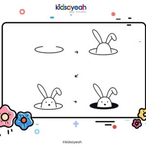 dessin pas à pas lapin pour enfant