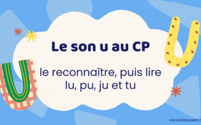 Le son u au CP : le reconnaître, puis lire lu, pu, ju et tu