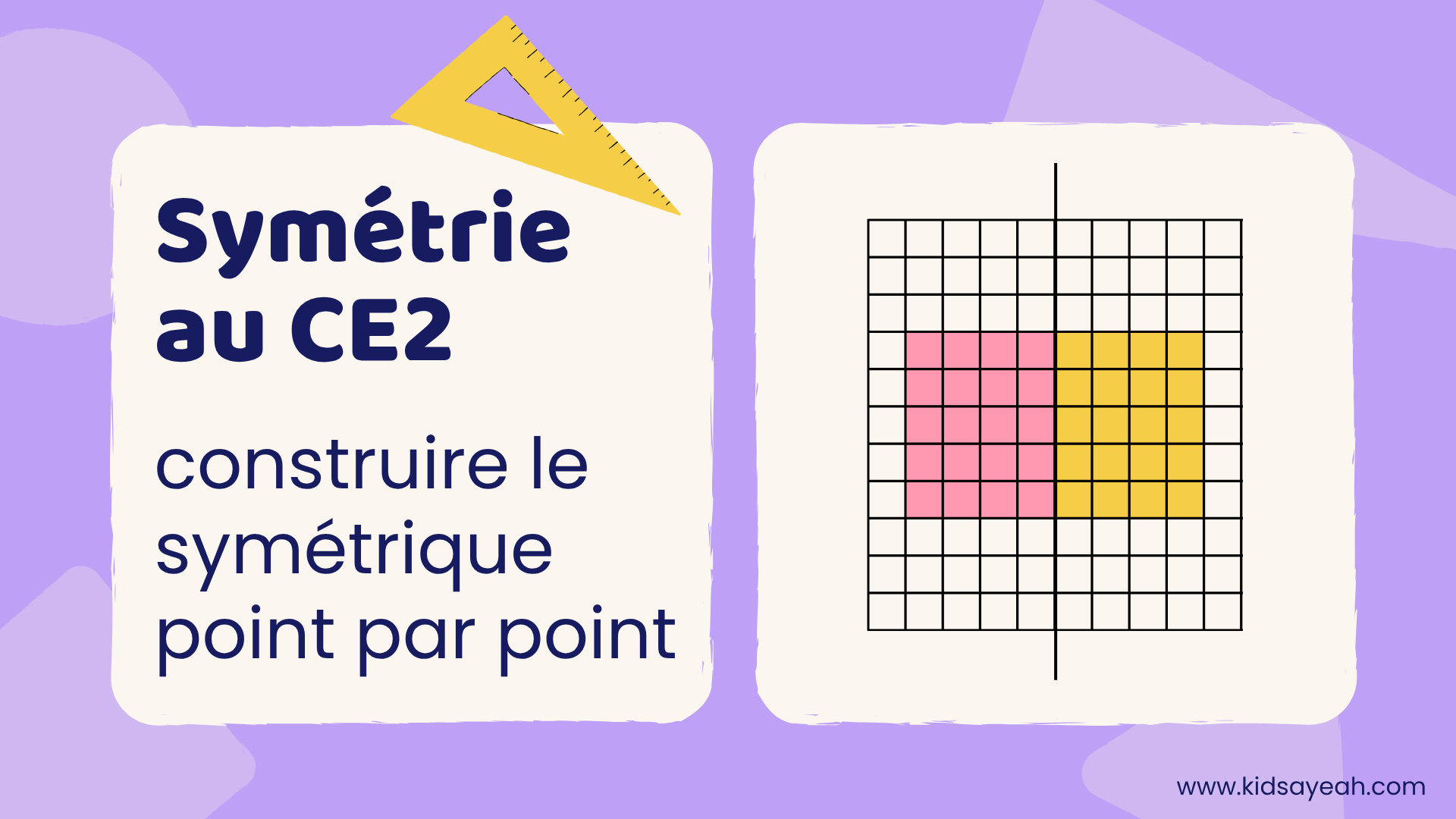 Symétrie au CE2 - construire le symétrique point par point