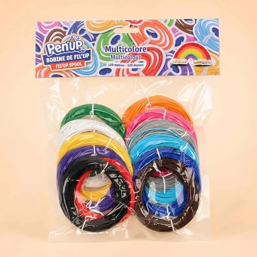 Lot de 12 bobines Fil’Up Pen’Up 3D