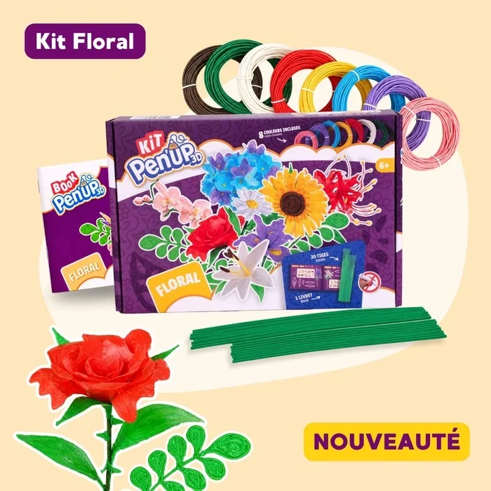 Kit Floral Pen’Up 3D
