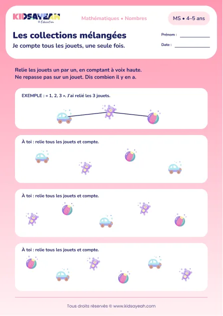 Les collections mélangées – dénombrer une collection désorganisée en MS