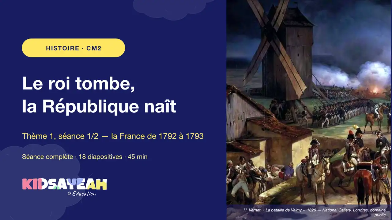 naissance de la République en 1792 au CM2 PowerPoint
